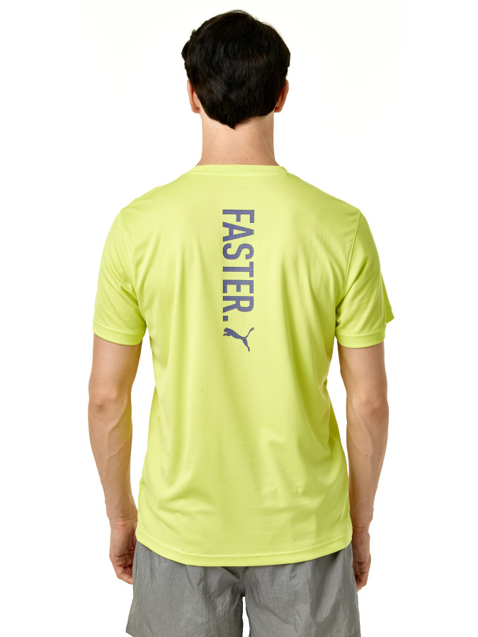 Футболка беговая Puma Graphics Faster Lemon Sherbert